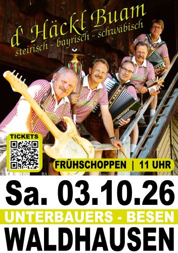 Tickets für Häckl Buam |  Live in Unterbauers Besen am 03.10.2026 - Karten kaufen
